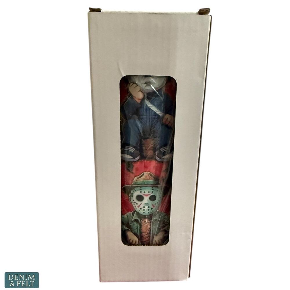 Horror Movie Characters 20oz Skinny Tumbler Cup Halloween Stainless Steel NEW - Picture 11 of 11